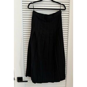 Vintage Black Midi Skirt Size 8